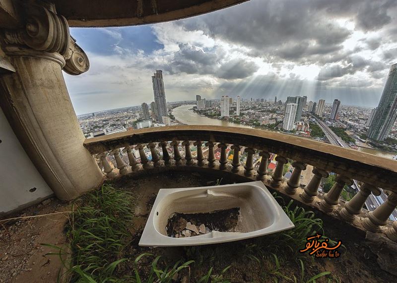 حمام در تراس